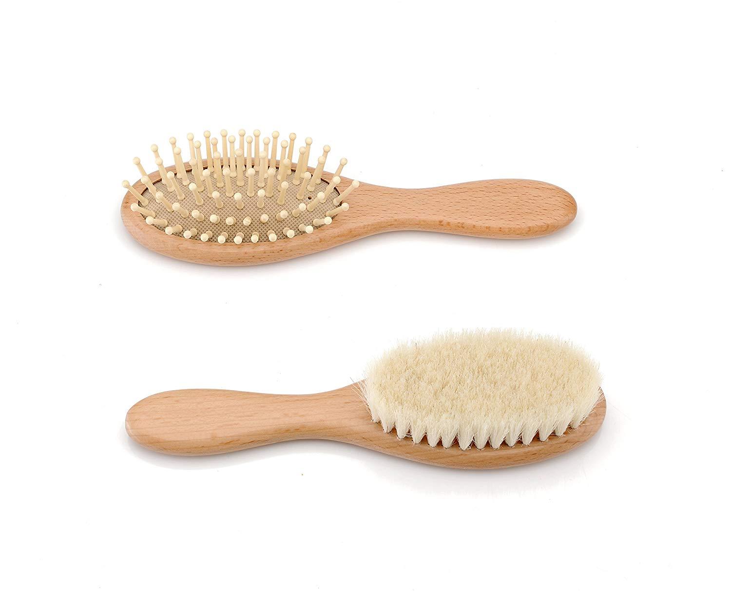 goat hair baby brush