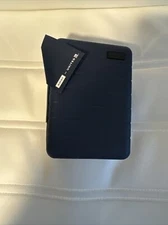 UNITED AIRLINES UA First Business Class Away Amenity Kit Blue Zipper NWOT Case