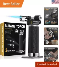 Refillable Kitchen Torch Gun with Ergonomic Grip – Ideal for Gourmet Cooking