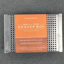 Williams Sonoma Smoker Box Grill Top Barbecue Small Size 6X4 BBQ New