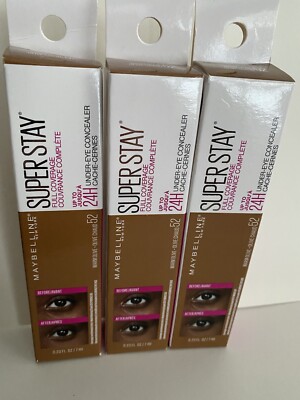 Maybelline Under-Eye Concealer Super Stay Full Coverage 24h #52 Warm Olive 3 Lot