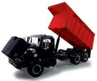 1:25 First Gear International s Series Dump Truck Black & Red 1:25 First Gear International s Series Dump Truck Black & Red