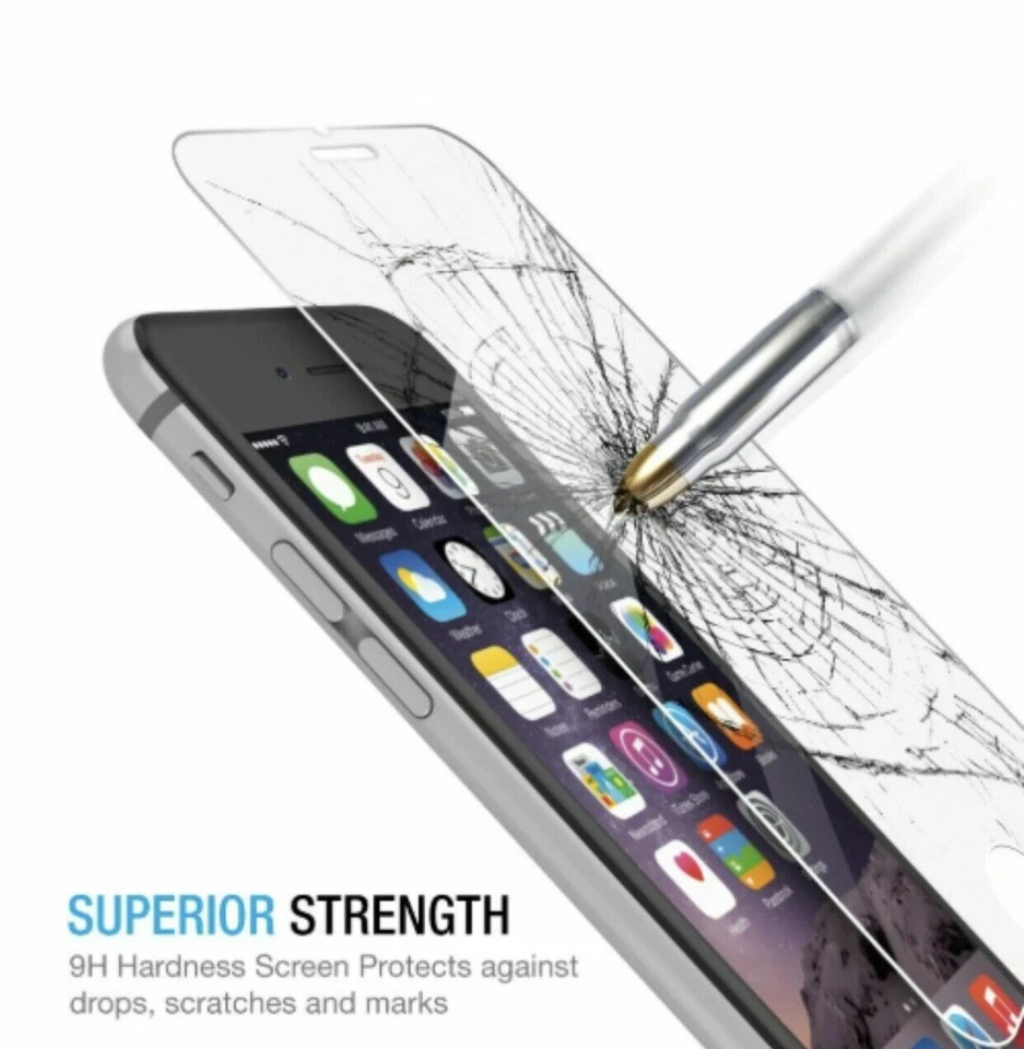 Real Tempered Glass Screen Protector Premium For iPhone 11 XSmax/XR/XS/X/8/7/6 - Image 2 of 4