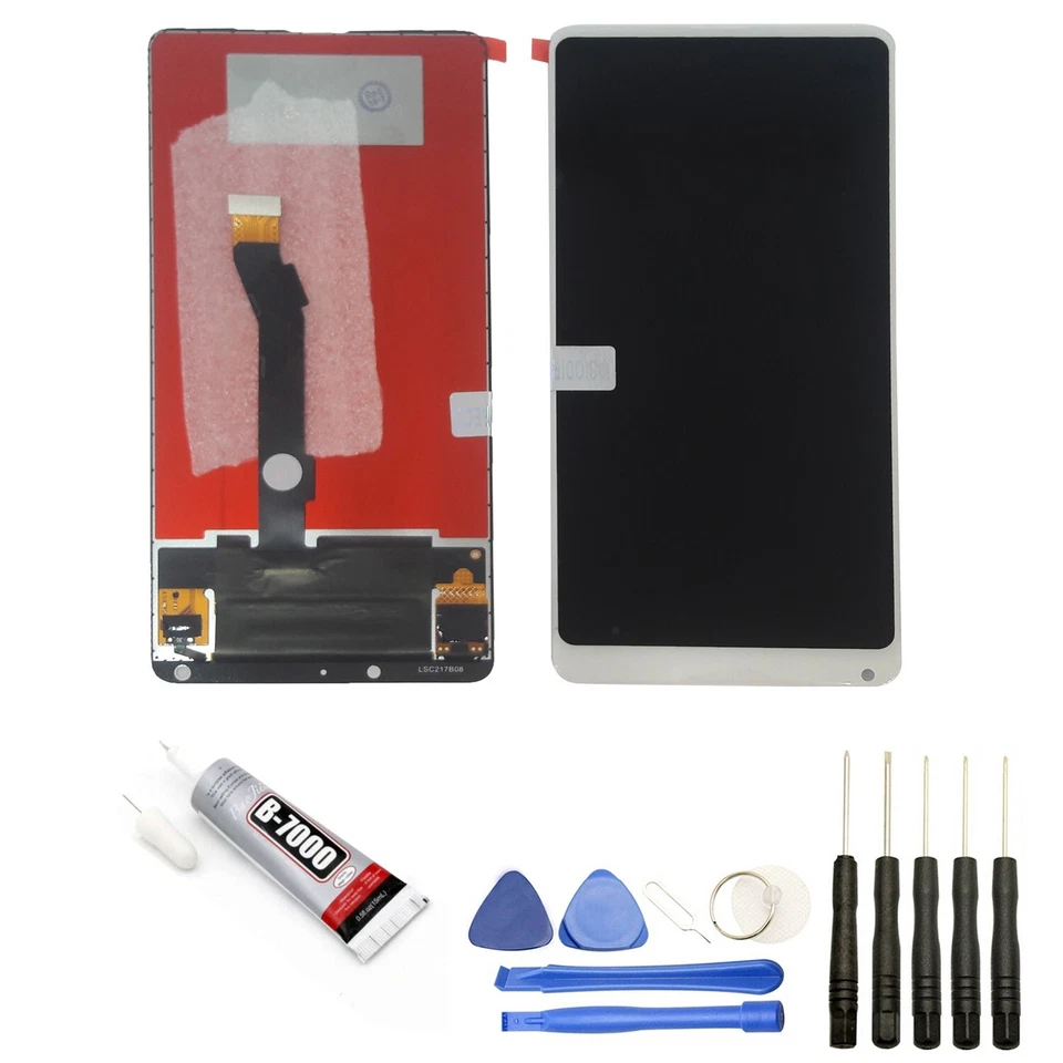 VITRE TACTILE +ECRAN LCD POUR Xiaomi MI Mix 2S blanc 5.99" OUTILS +VERRE+COLLE - Photo 1/1