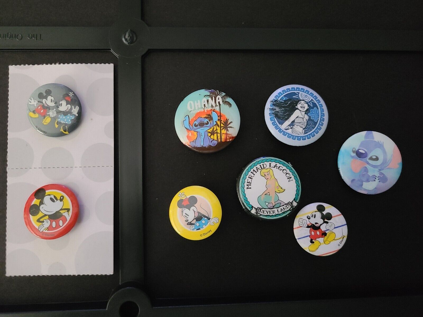 Disney Pin Back Buttons Small Mickey Plus Other Themes