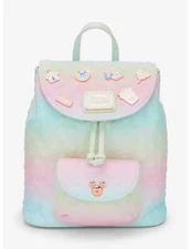 LOUNGEFLY MICKEY MOUSE FAIR MINI BACKPACK-NEW