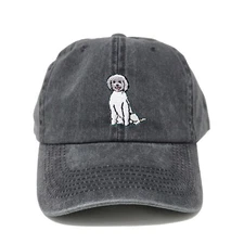 Maltipoo dog embroidered dad hat, Maltese poodle dog embroidered ball cap