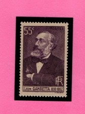 FRANCE - 1938 - Paire YT 378/397**MNH - L.GAMBETTA - J.LAFONTAINE - COTE 2€