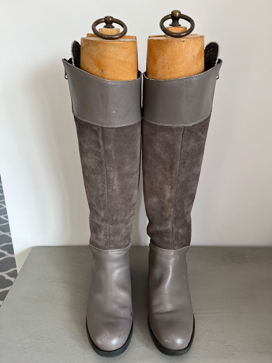 WELLIGOGS MAYFAIR LEATHER AND SUEDE TASSEL BOOTS • Size: 37 (UK