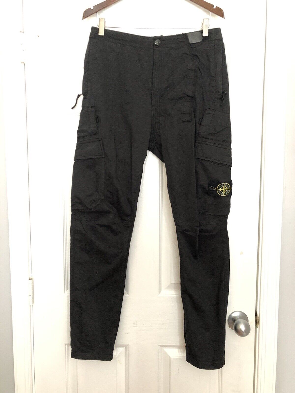 Stone Island  Black Cargo Pants Size