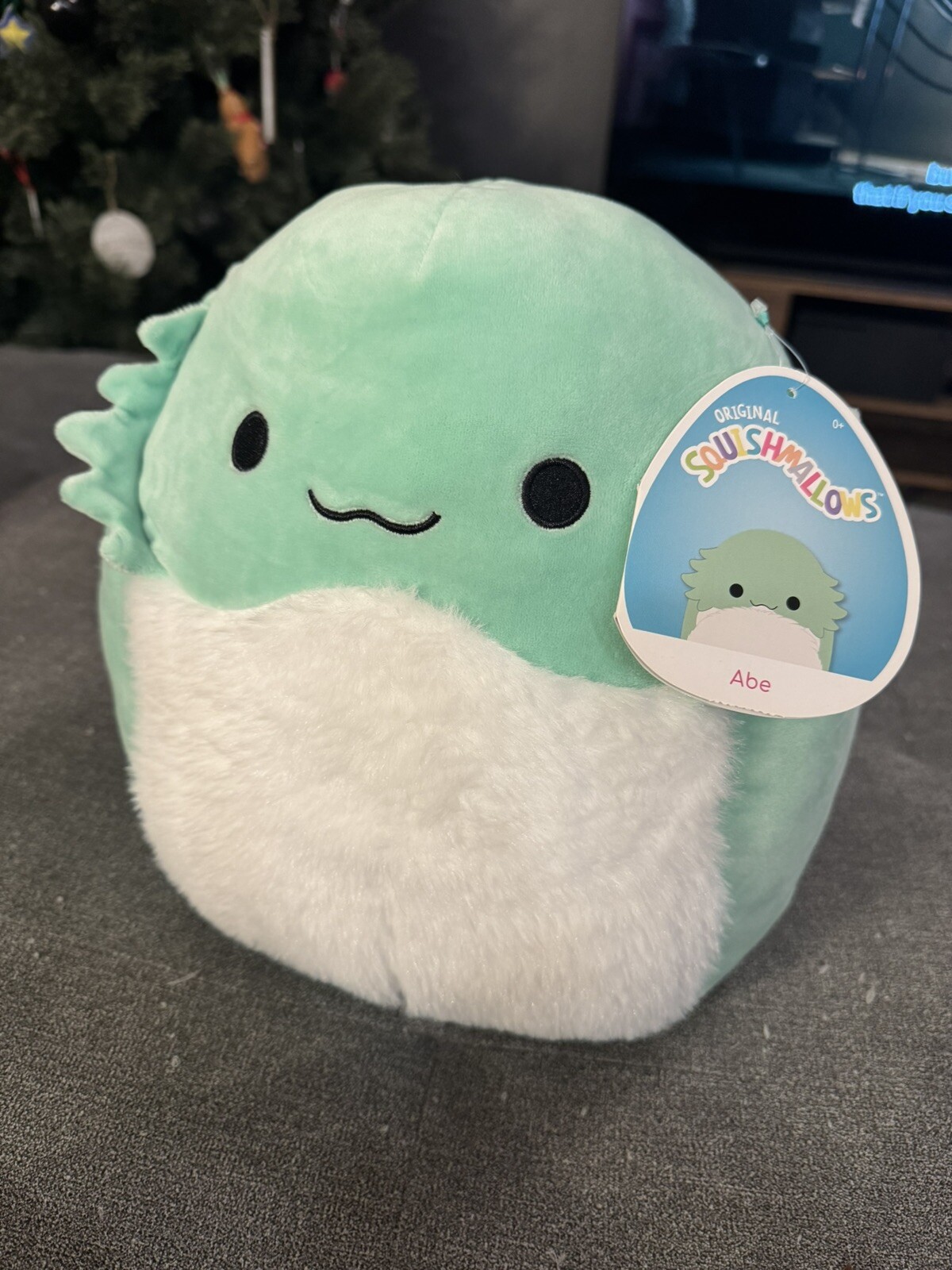 Abe 10 Inch Cute Blue Tie-Dye Squishmallow Plush Toy  