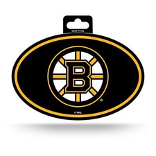 Boston Bruins Oval Decal Sticker Full Color NEW  3x5 Inches Free Ship