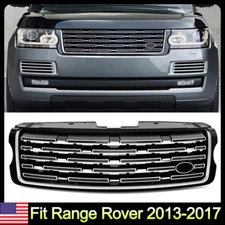 Chrome+Black Front Upper Bumper Grille For Range Rover 2013-2017 Modify To 2023