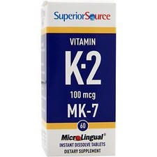 Superior Source Vitamin K-2 100mcg MK-7 60 tabs