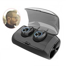 Wireless Earphones Stereo Mini Earbud Bluetooth Headset with Mic Hands-free Call