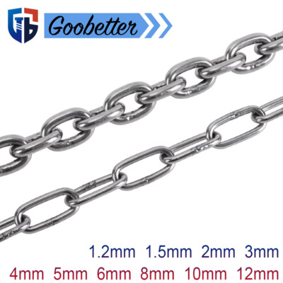 Chain Stainless Steel Grade A2 Short / Long Link 1.2 - 12mm Outdoor Durable Link