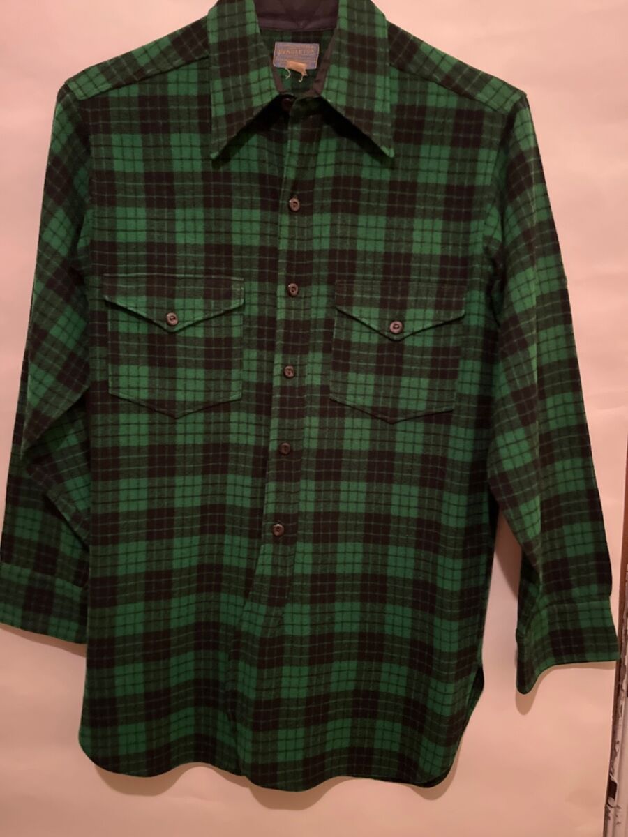 Vintage Pendleton Black Watch Tartan Plaid Wool Flannel Vintage Pendleton Black Watch Tartan Plaid Wool Flannel