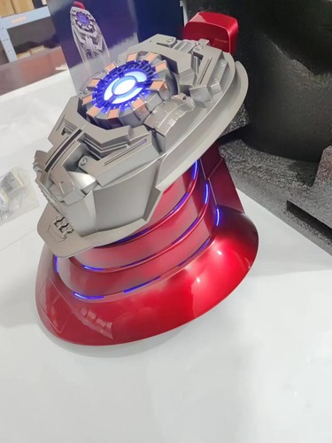 1:1 Iron Man MK5 Helmet Base Stand 5.2 Bluetooth Speaker Breathing Light w/ LED - Picture 3 of 5