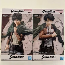 Grandista Eren Yeager Levi ｰAttack on Titanｰ 2set Banpresto managa anime Figure