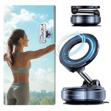360 Adjustable Magnetic Vacuum Suction Cup Car Phone Holder Mount For MagSafe