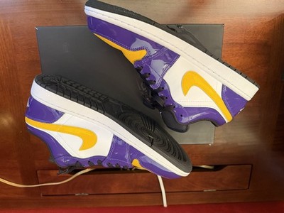  Nike Air Jordan 1 Low SE Shoes ''Lakers'' Court Purple IQ9389-547 Men's US 11