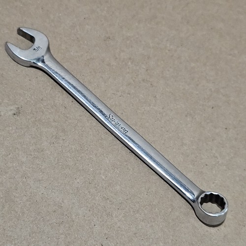Snap On Tools USA 3/8" 12PT SAE Short Chrome Combination Wrench OEX120