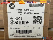 New Allen Bradley 25B-D4P0N114 SER A Powerflex 525 AC Drive 2HP Surplus SEALED