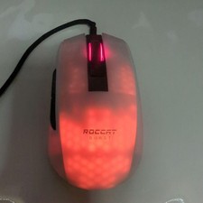 Roccat Burst Pro Gaming Mouse Wired White Used Tested
