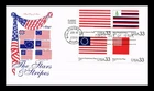 DR JIM STAMPS US COVER STARS AND STRIPES FOREVER FDC SETENANT ARTMASTER