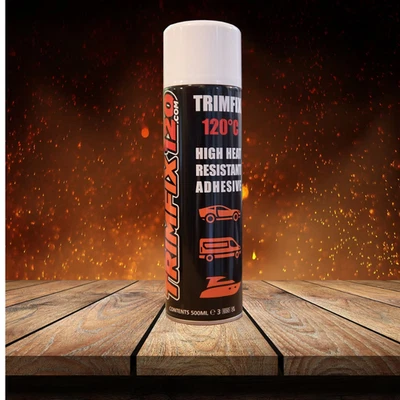 TRIMFIX Trim Fix Heavy Duty High Temperature Strong Adhesive Upholstery Spray Glue 500ml