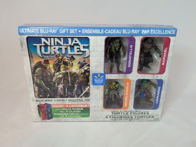 TMNT Teenage Mutant Ninja Turtles Action Figures Collectible BluRay DVD Gift Set