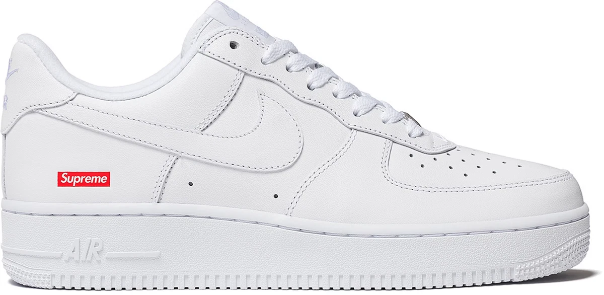 Supreme × Nike Air Force 1LowWhite28cm Las mejores ofertas en Nike Air Force 1 x Supreme Low Box Logo