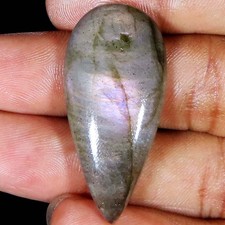 39.40 Ct 100 Natural Labradorite Pear Cabochon Loose Gemstone 19x39x6 mm DG43
