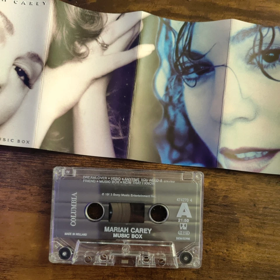 Maria Carey - Music box Cassette VGC 1993 Columbia records - Image 3 of 4