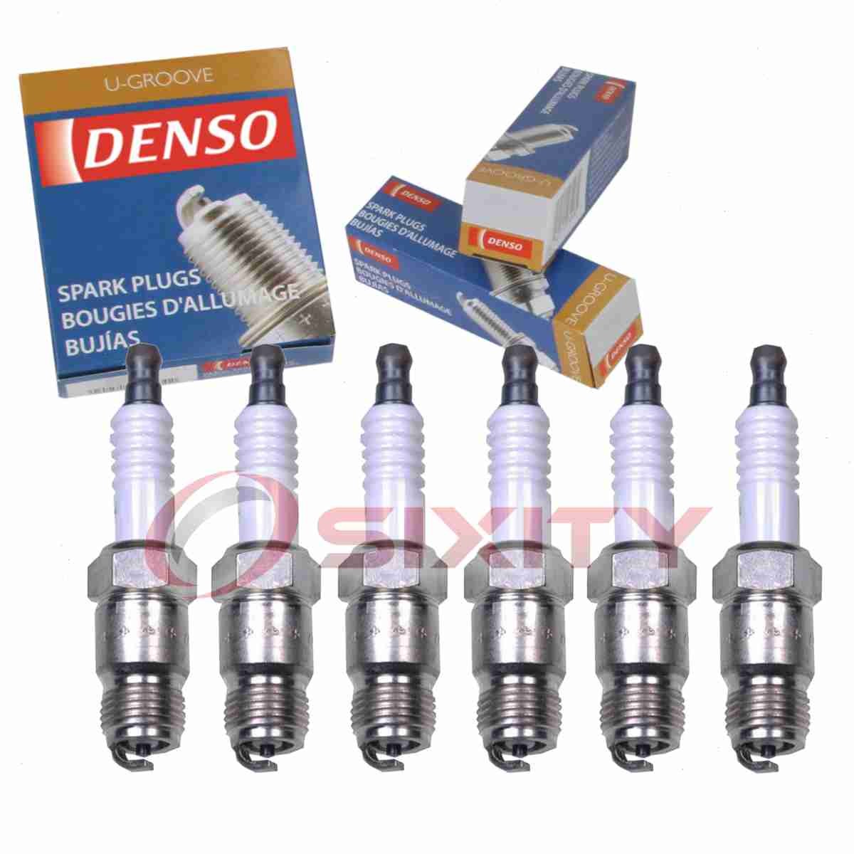 6 pc DENSO 5038 Standard U-Groove Spark Plugs for T20R-U 708 4323 144 hc