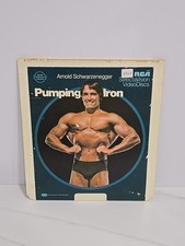 Arnold Swarzenegger Pumping Iron CED SelectaVision VideoDisc Lou Ferrigno TESTED