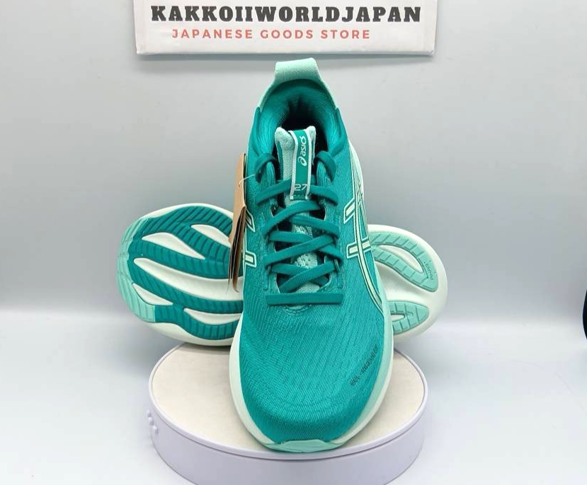 ASICS Women Running shoes GEL-NIMBUS 27 Wave Teal/Illuminate Mint