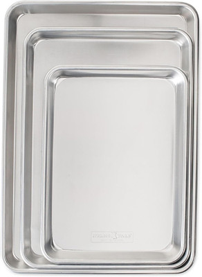 Naturals 3 Piece Set - USA Made Aluminum Commercial Quality Sheet Pan for Baking