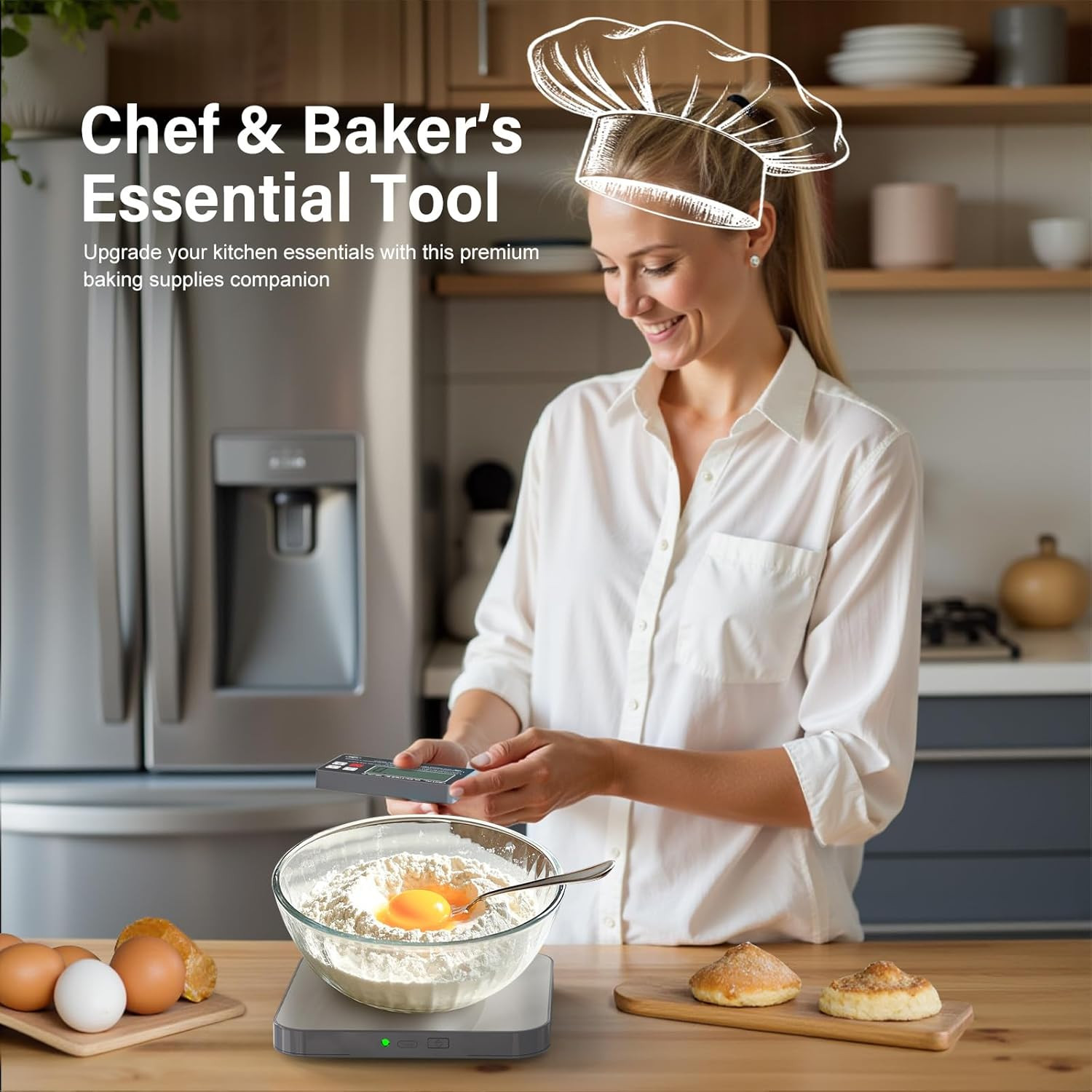 AWLKIM® Digital Kitchen Food Scale -Detachable Display Electronic Weight Scale f