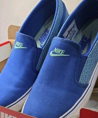 Nike Toki Slip Canvas, Low Top & Slip On, Women Size 7, With Box