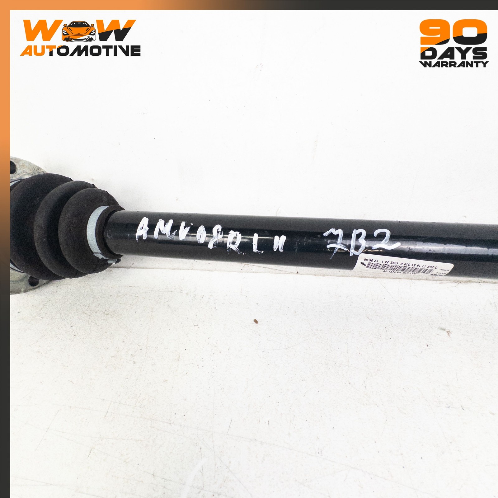 05-24 ASTON MARTIN V8 VANTAGE REAR LEFT DRIVER SIDE AXLE SHAFT HALFSHAFT OEM