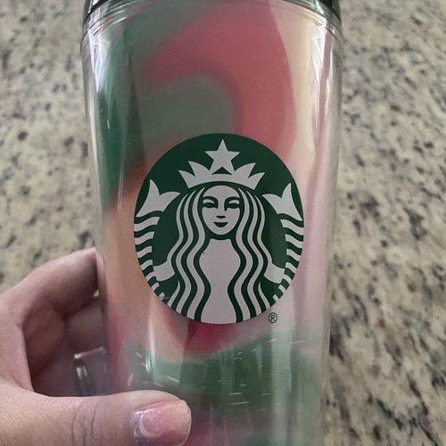 Starbucks holiday tumbler cup with straw 16 oz cup on the go plastic - Picture 2 of 6