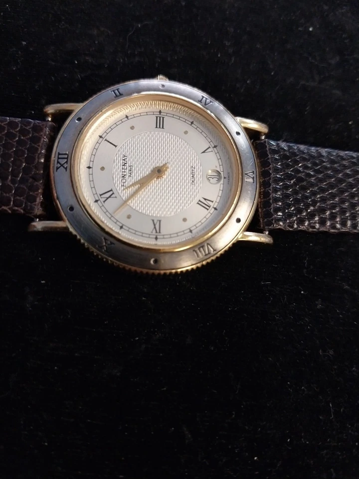 Christian Bernard Fontenay Paris 18K Gold  Plated In Working Condition  - Image 4 of 4