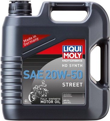 Liqui Moly HD Synth Street Motor Oil - 20W-50 - 4L Motorcycle ATV/UTV Dirt 20102