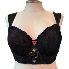 Torrid 2 (2X) Betsey Johnson Black Flocked Me...