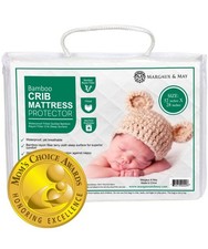 Crib Mattress Protector   100 Waterproof Baby Crib Mattress Protector Pad, H...