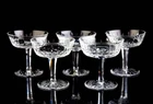 Waterford Lismore Champagne Sherbet Coupe Glasses Set of 5 Vintage Crystal