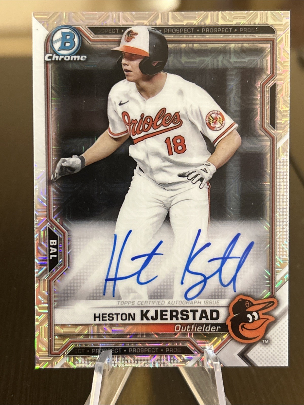 2021 Bowman Chrome Mega Box Mojo Auto #BCMA-HK Heston Kjerstad