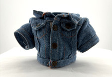 Hard Rock Cafe Cleveland Denim Jacket Bear Doll Clothes Embroidered Replacement