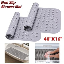 2X Oversized Bathtub Mats Original Extra Long Bath Tub Shower Floor Mat Non Slip